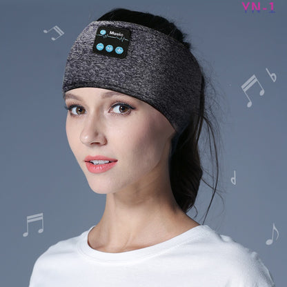 Wireless Bluetooth 5.0 Sports & Sleep Headband – Stereo Sound, Hands-Free Calls