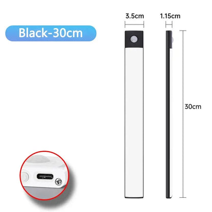 Motion Sensor Cabinet Light – USB Rechargeable LED Bar | Kitchen, Wardrobe & Closet
