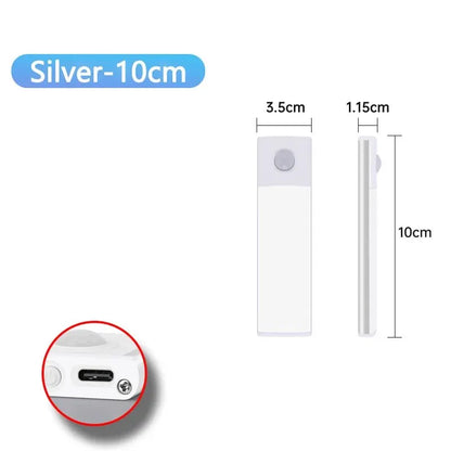 Motion Sensor Cabinet Light – USB Rechargeable LED Bar | Kitchen, Wardrobe & Closet