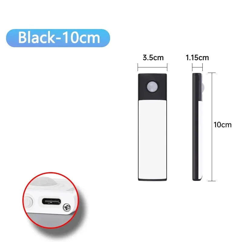 Motion Sensor Cabinet Light – USB Rechargeable LED Bar | Kitchen, Wardrobe & Closet