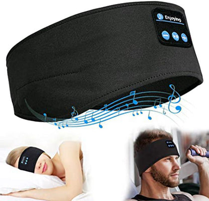 Wireless Bluetooth 5.0 Sports & Sleep Headband – Stereo Sound, Hands-Free Calls
